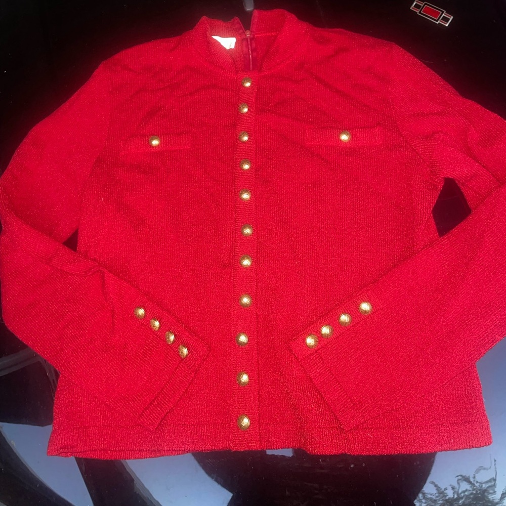 LAST CHANCE! Vintage Chanel style Jacket with Gold Buttons